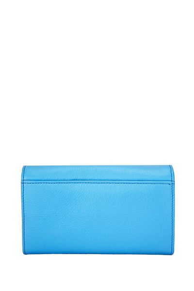 Grande Sky Blue Genuine Leather Women's Wallet - 2604