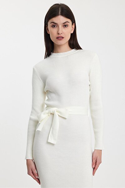 ALEXANDERGARDI Μακρύ πλεκτό φόρεμα με ραβδώσεις (A92045-S)