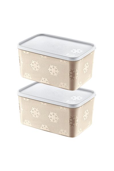 Smartware Latte 2600 ml - Set of 2 No Frost Storage Containers