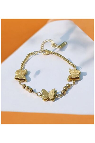 shop سوار فولاذي أنيق مع شكل فراشة 316L