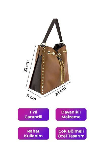 KRISTE BELL Women's Shoulder Bag Brown 7247
