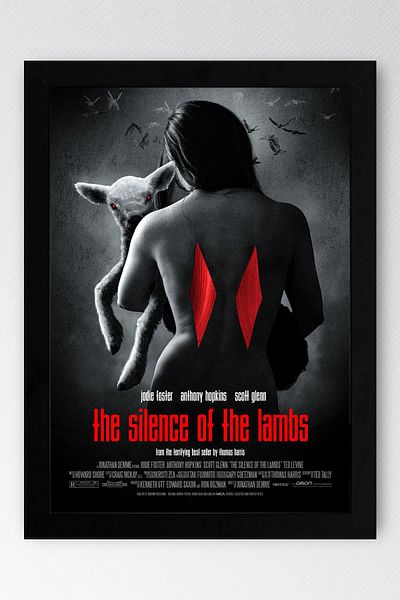 Saturn The Silence of the Lambs Framed Painting - Movie Poster Painting