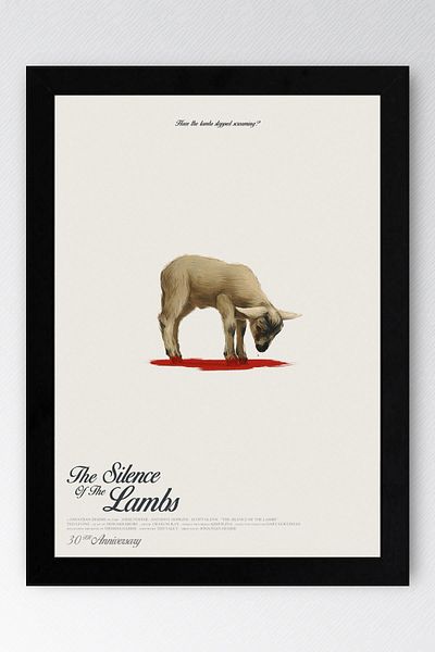 Saturn Silence of the Lambs Pictură înrămată - Pictură poster de film