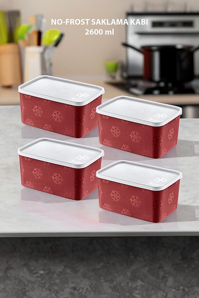 Smartware Carmen 2600 ml - Set of 4 No Frost Storage Container
