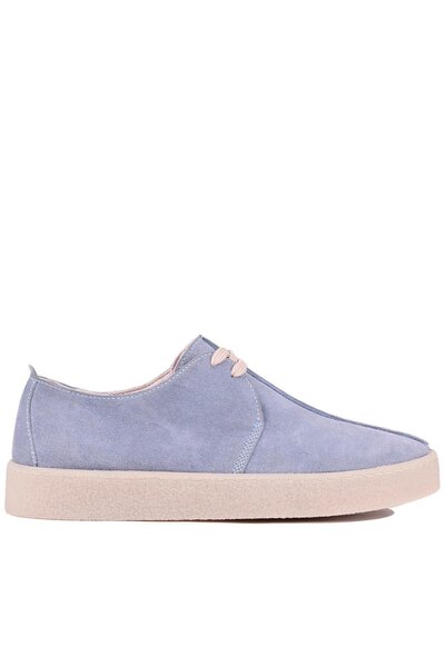 Shoetyle - Blue Genuine Suede Lace-Up Men's Casual Shoes 666-21
