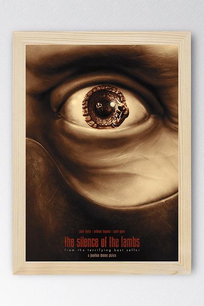 Saturn The Silence of the Lambs Framed Painting - Movie Poster Painting