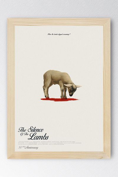 Saturn The Silence of the Lambs Framed Painting - Movie Poster Painting