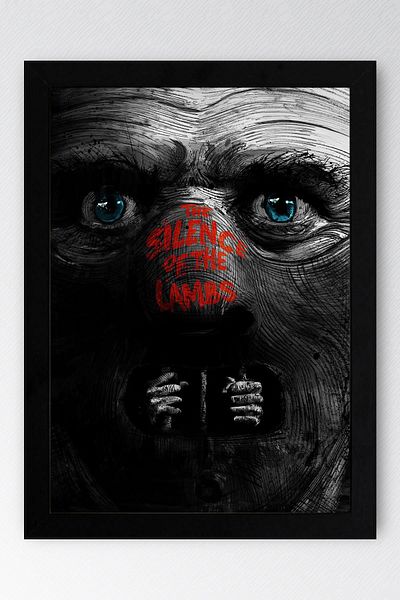 Saturn The Silence of the Lambs Framed Painting - Movie Poster Painting