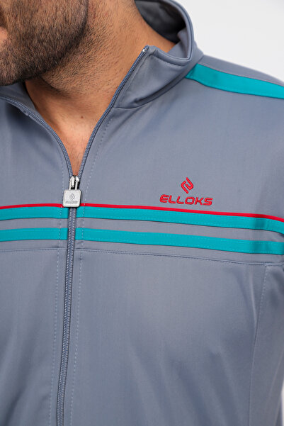 FORE SPORT Erkek Koyu Gri Şeritli  Rashell Eşofman Takım