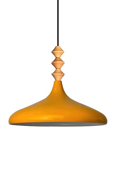 Bamyum Champion 35 cm Hängelampe Metall E27 Gelb