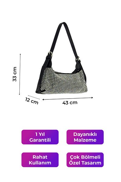 KRISTE BELL Women's Black Shoulder Bag - 26422