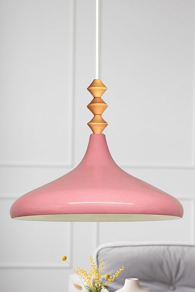 Bamyum Champion 35 cm Hängelampe Metall E27 Rosa