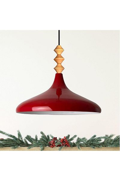 Bamyum Champion 35 cm Hängelampe Metall E27 Rot