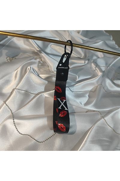 CEBECİOTO X Kissed Black Cloth Keychain Good Quality Auto-Moto Accessory 19cm Double Sided Print