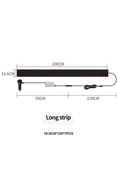 Teknotopia LED Matrix Panel Kamyon ve Tır Için Uzaktan Kumandalı Dijital Ekra...