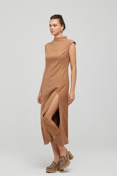 Naar 91113 Μοντέλο φόρεμα Camel Colored