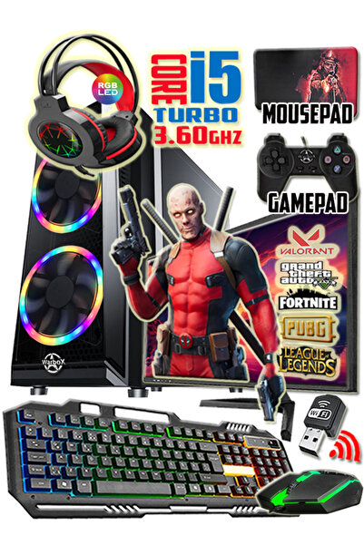 WARBOX Piton Intel-i5 Turbo:3.90ghz 8gb Ram 240gb Ssd 250gb Hdd R7 240-4gb E....