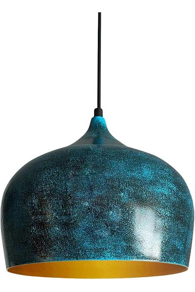 Bamyum Kreis 30 cm Hängelampe Metall E27 Ocean