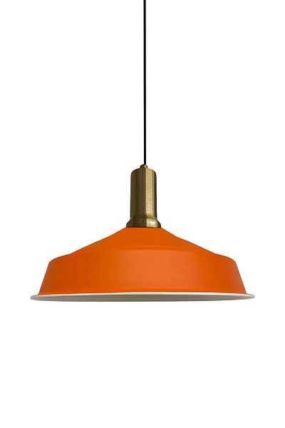 Bamyum Asletl 40 cm Hängelampe Metall E27 Orange