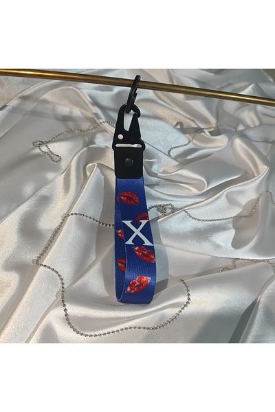 CEBECİOTO Blue Cloth Kiss - Auto-Moto Accessory with Keychain Mould 19cm; Double Side Print