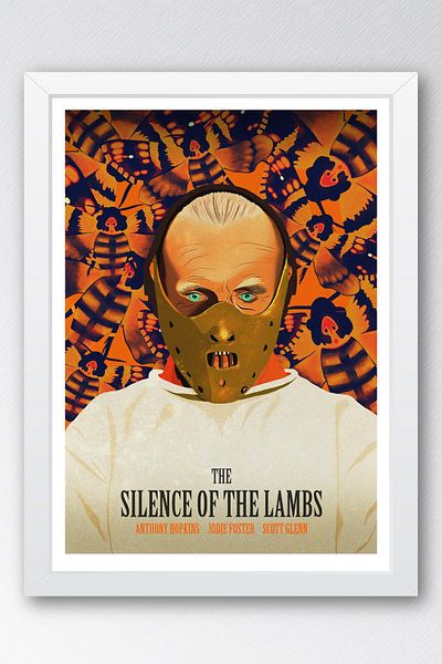 Saturn Silence of the Lambs Pictură înrămată - Pictură poster de film