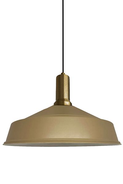 Bamyum Asletl 40 cm Hängelampe Metall E27 Beige