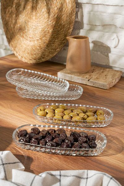 Queen’s Kitchen 4 Glass Breakfast & Snack Plates
