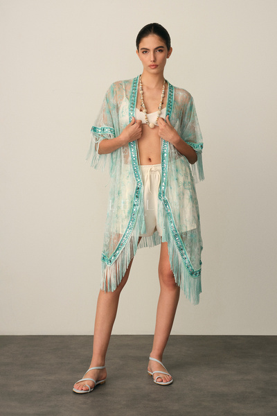 LEVLA PARIS Lace Kimono