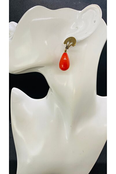 Porsuk Alternatif El Yapımı Etnik Otantik Hippi Bohem Cam Küpe