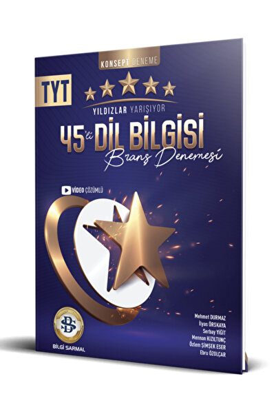 Bes Yayınları TYT Dil Bilgisi Yıldızlar Yarışıyor 45 li Branş Denemesi
