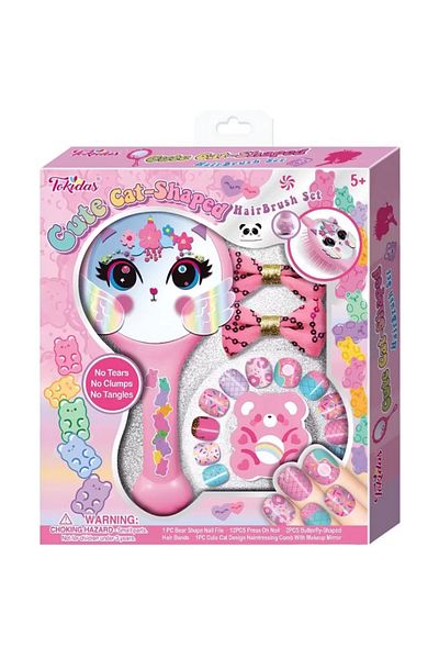 Tower Toys Cat Comb and Nail Set Colorful Fingernails for Little Princesses