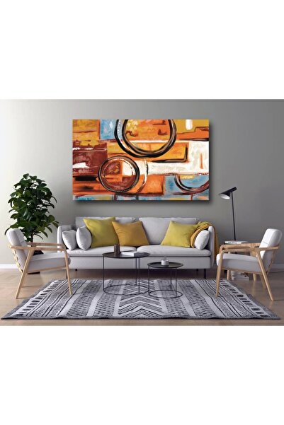 DECORATIVE ABSTRACT LINES CANVAS PAINTING
