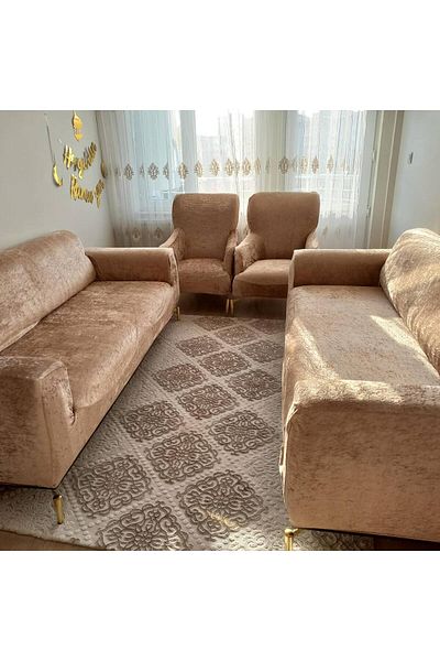 riselerhome Блестящ кадифен еластичен калъф за диван 3 3 1 1 | Еластичен калъф за седалка | Комплект калъфи за седалки