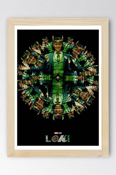 Saturn Loki Framed Painting - Marvel Movie Poster Painting