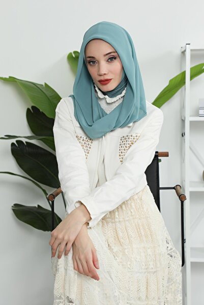 Aisha's Design Combed Cotton Inner Bonnet Chiffon Shawl,PS-45