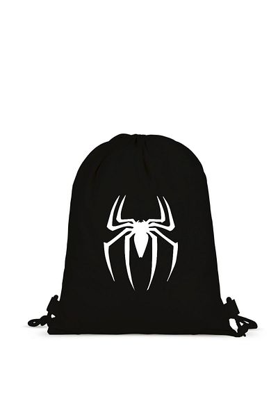 Boomtown Black Spider Cloth Backpack