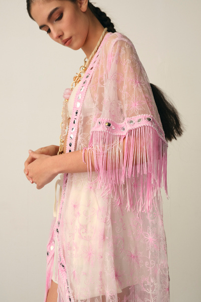 LEVLA PARIS Lace Kimono