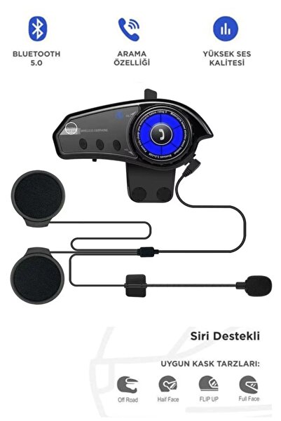 RUGGED Moto Kurye Kask Kulaklık Bluetooth Motosiklet Kulaklık Bluetooth