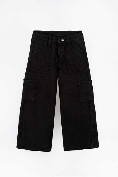 YİGİT BUTİK Girls' Jeans with Cargo Pockets