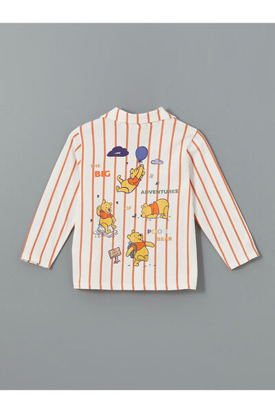LC Waikiki LCW Kids Polo Yaka Winnie the Pooh Baskılı Erkek Çocuk Pijama Takımı
