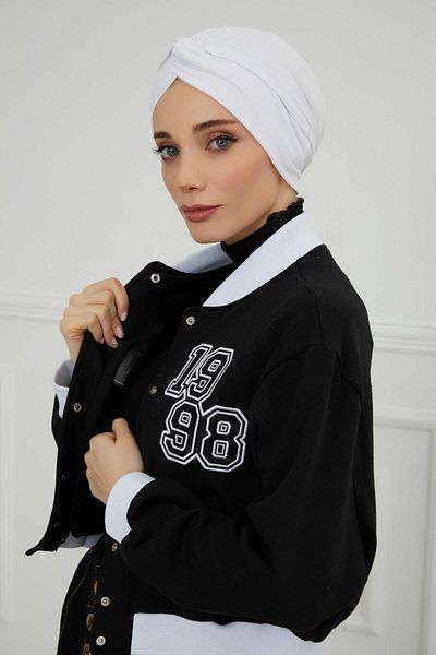 Aisha's Design Combed Cotton Mihrace Bone - B-4 Model