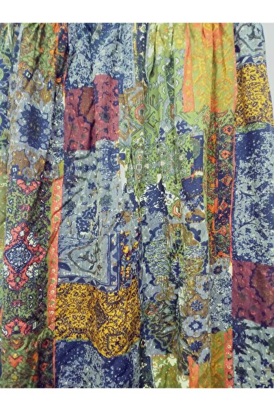 hoaryage Спідниця з еластичним поясом, з візерунком, 100% бавовна, віскозна тканина, середньої довжини, дитяча спідниця для молитви