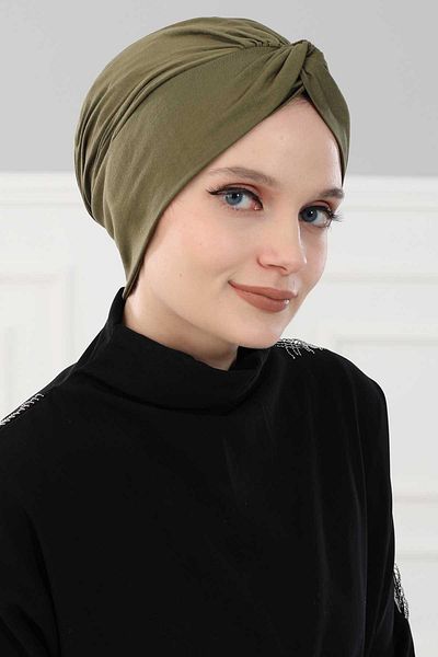 Aisha's Design بونيه من القطن الممشط - موديل B-4