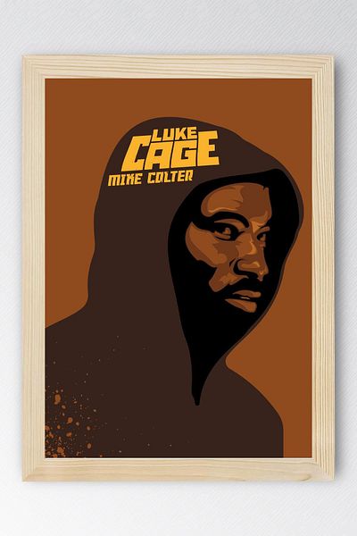 Saturn Luke Cage Framed Painting - Marvel Tv Series Poster Painting