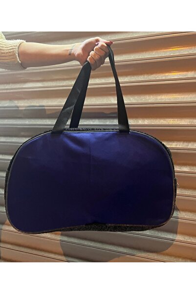 abnturk Orta Kalite Mavi Renk Çok Amaçlı El Çantası 43x30Cm