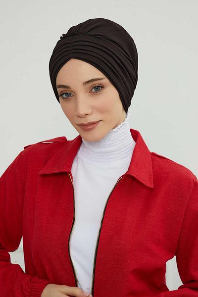 Aisha's Design موديل B-13 بونيم قطن ممشط مطوي