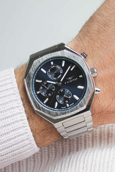 FERRO Fm11522A3 Men's Watch with Steel Band