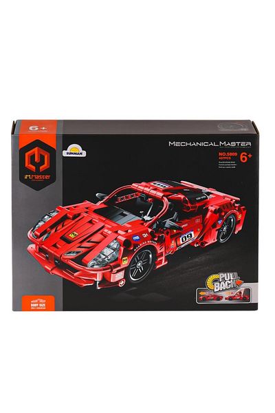 CPU ELEKTRONİK Nessiworld 5809 Imm Mechanical Master Super Car Blocks Red 437 Pieces