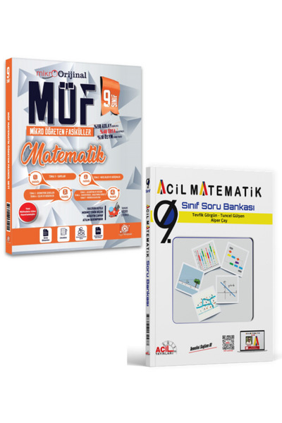 Orijinal Yayınları Orijinal Mikro 9. Sınıf Matematik MÖF Mikro Öğreten Fasikü...