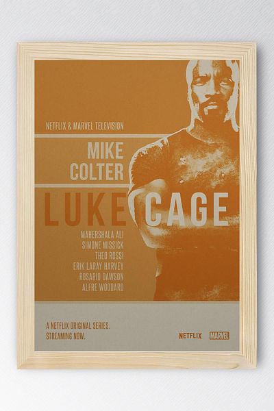 Saturn Pictură înrămată Luke Cage - Poster de desene animate Marvel